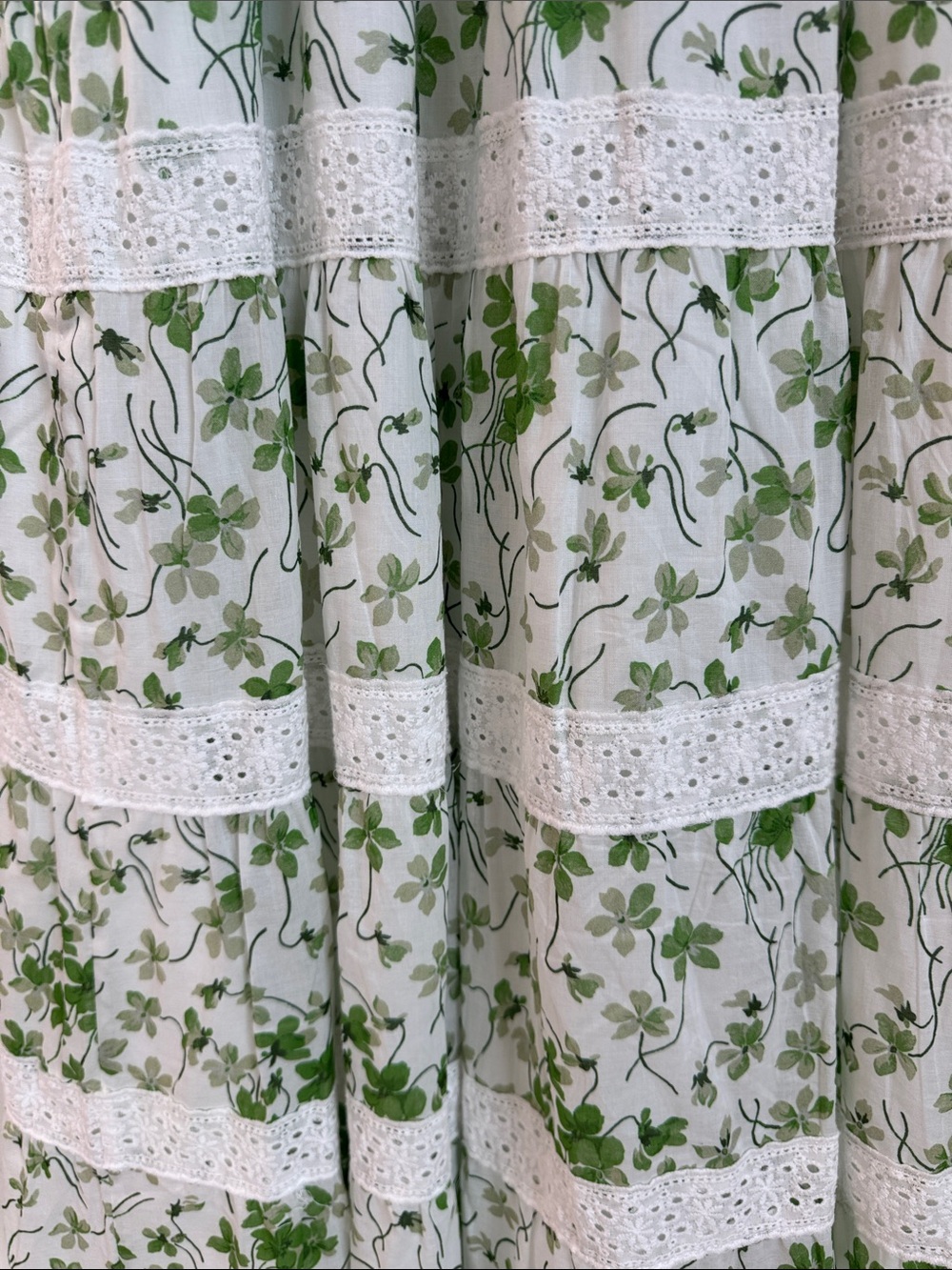 Hill House Nap Dress Green and White Floral Smocked Maxi - Picture 6 of 6